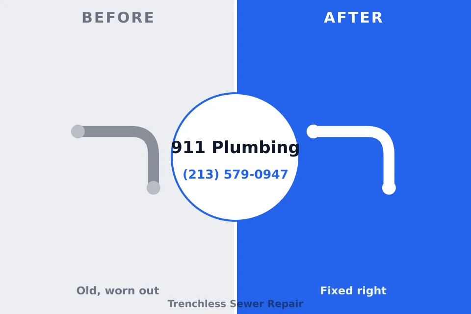 Before and after: plumbing company Cameron, WI